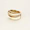 Bague 53 De Grisogono Allegra - Bague en or rose 18K, céramique blanche et diamants 58 Facettes