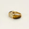 Bague 45 Van Cleef & Arpels Philippines - Bague en or jaune œil-de-tigre et diamants 58 Facettes