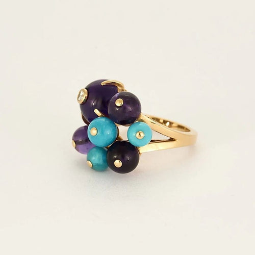 Bague 49 Cartier Délices de Goa - Bague en or rose 18K, diamant et perles 58 Facettes