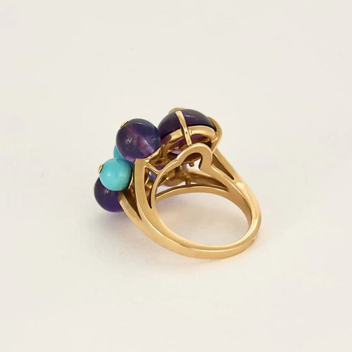 Bague 49 Cartier Délices de Goa - Bague en or rose 18K, diamant et perles 58 Facettes