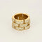 Bague 52 Cartier Panthère - Bague en or jaune 18K et diamants 58 Facettes