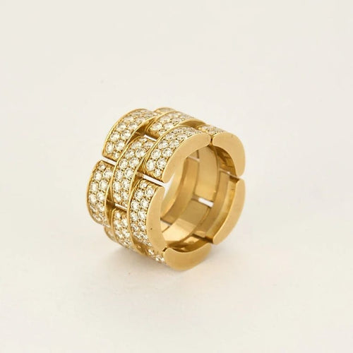 Bague 52 Cartier Panthère - Bague en or jaune 18K et diamants 58 Facettes