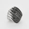 Bague 49 De Grisogono - Bague cocktail en or blanc 18K pavée de diamants blancs et noirs 58 Facettes