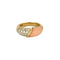Bague 51.5 Van Cleef & Arpels - Bague en or jaune 18 K, corail peau d’ange et diamants 58 Facettes