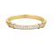 Bracelet FRED Isaure - Bracelet jonc ouvrant en or jaune et platine diamants 58 Facettes