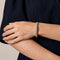 Bracelet FRED Isaure - Bracelet jonc ouvrant en or jaune et platine diamants 58 Facettes