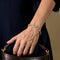 Bracelet FRED Isaure - Bracelet jonc ouvrant en or jaune et platine diamants 58 Facettes
