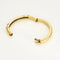 Bracelet FRED Isaure - Bracelet jonc ouvrant en or jaune et platine diamants 58 Facettes