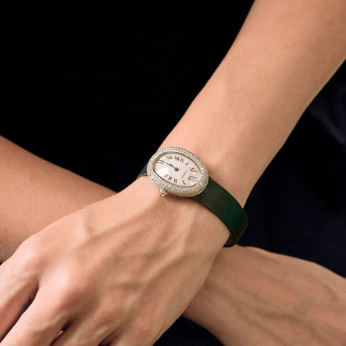Montre Cartier Baignoire - Montre en or blanc 18K et diamants 58 Facettes