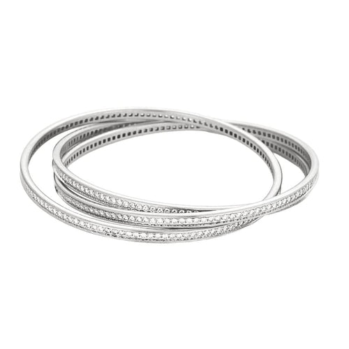 Bracelet Cartier Trinity - Bracelet en or blanc 18K 58 Facettes