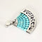 Boucles d'oreilles De Grisogono - Boucles d’oreilles pendantes en or blanc 18K, turquoises et améthystes 58 Facettes
