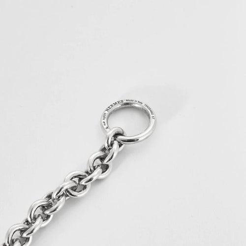 Bracelet Hermès Chaîne d’ancre - Bracelet en argent 925 avec pampille ancre 58 Facettes