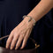 Bracelet Boucheron - Bracelet en or blanc 18K, calcédoine et cristal de roche 58 Facettes