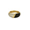 Bague 46 Van Cleef & Arpels - Bague en or jaune 18 K, platine, onyx et diamants 58 Facettes