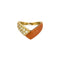 Bague 52 Van Cleef & Arpels - Bague en or jaune 18 K, corail et diamants 58 Facettes