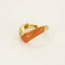 Bague 52 Van Cleef & Arpels - Bague en or jaune 18 K, corail et diamants 58 Facettes