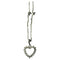 Collier Collier cœur en or blanc et diamants 58 Facettes 203