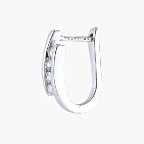 Boucles d'oreilles Boucles d'oreilles en or gris 18k et diamants taille brillant 0,40 ct 58 Facettes 395