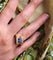 Bague 54 Bague saphir du Sri Lanka en or jaune 18 ct et diamants 58 Facettes 392