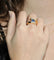 Bague 54 Bague saphir du Sri Lanka en or jaune 18 ct et diamants 58 Facettes 392