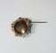 Broche Broche miniature XIXe en argent et vermeil, perles 58 Facettes 445