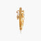 Broche Broche Art Nouveau florale en or jaune 18k avec perle 58 Facettes 449