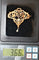 Pendentif Broche-pendentif Art nouveau en or jaune 18 k et platine 58 Facettes 447