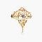 Pendentif Broche-pendentif Art nouveau en or jaune 18 k et platine 58 Facettes 447