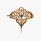 Pendentif Broche-pendentif Art nouveau en or jaune 18 k et platine 58 Facettes 447