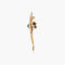 Pendentif Broche-pendentif Art nouveau en or jaune 18 k et platine 58 Facettes 447