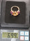 Bague 54 Bague papillon en or rose 18k citrine, améthystes et diamants 58 Facettes 469