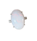 Bague 53 Bague opale blanche d’Australie en or gris 18k et diamants 58 Facettes 479