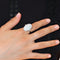 Bague 53 Bague opale blanche d’Australie en or gris 18k et diamants 58 Facettes 479