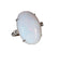 Bague 53 Bague opale blanche d’Australie en or gris 18k et diamants 58 Facettes 479