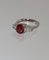 Bague 53.5 Bague en or blanc 18 ct avec spinelle naturel et diamants 58 Facettes 397