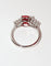 Bague 53.5 Bague en or blanc 18 ct avec spinelle naturel et diamants 58 Facettes 397