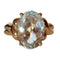 Bague 54 / Aigue-marine Bague en or jaune 18k sertie d’une aigue-marine ovale 4,93 ct 58 Facettes 515