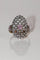 Bague 54 Belle Époque - Bague marquise résille en or jaune 18k, argent et améthyste 58 Facettes 516