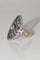 Bague 54 Belle Époque - Bague marquise résille en or jaune 18k, argent et améthyste 58 Facettes 516