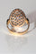 Bague 54 Belle Époque - Bague marquise résille en or jaune 18k, argent et améthyste 58 Facettes 516