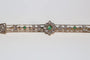 Broche Broche-barrette Art déco en or 18k avec émeraudes, perles et diamants 58 Facettes 525