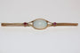 Broche Art déco - Broche-barrette en or jaune 18k opale et rubis 58 Facettes 528