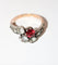 Bague 51.5 Bague Vous et Moi - Bague ancienne en or jaune 18k et argent 58 Facettes 513