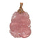 Pendentif Pendentif en quartz rose sculpté et or jaune 18 ct 58 Facettes 537