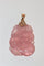 Pendentif Pendentif en quartz rose sculpté et or jaune 18 ct 58 Facettes 537