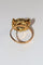 Bague 60 Bague panthère en or jaune 18 carats, émail, diamants et rubis 58 Facettes 329