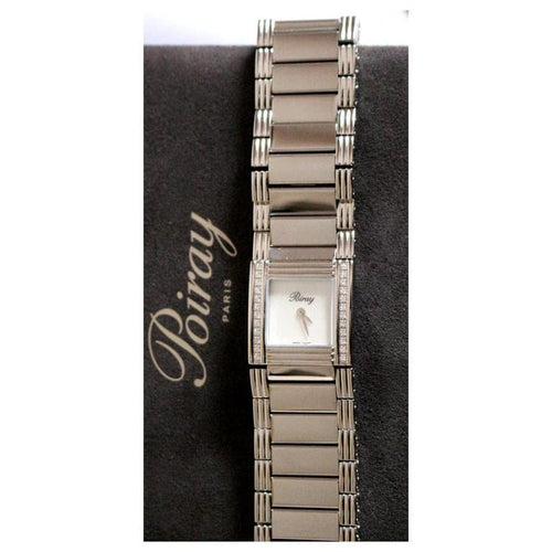 Montre Poiray Ma Première Manchette - Montre en acier et diamants 58 Facettes 284