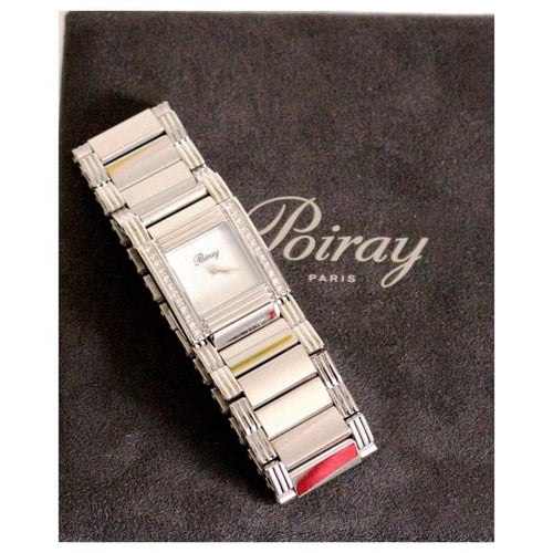 Montre Poiray Ma Première Manchette - Montre en acier et diamants 58 Facettes 284