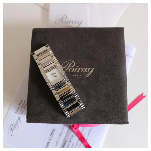 Montre Poiray Ma Première Manchette - Montre en acier et diamants 58 Facettes 284