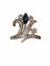 Bague 55 Bague aigrette - Diamants et saphir en or jaune et or blanc 18 carats 58 Facettes 553
